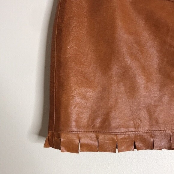 Tribo Carioca brown mini skirt with belt size 26 - Picture 3 of 12